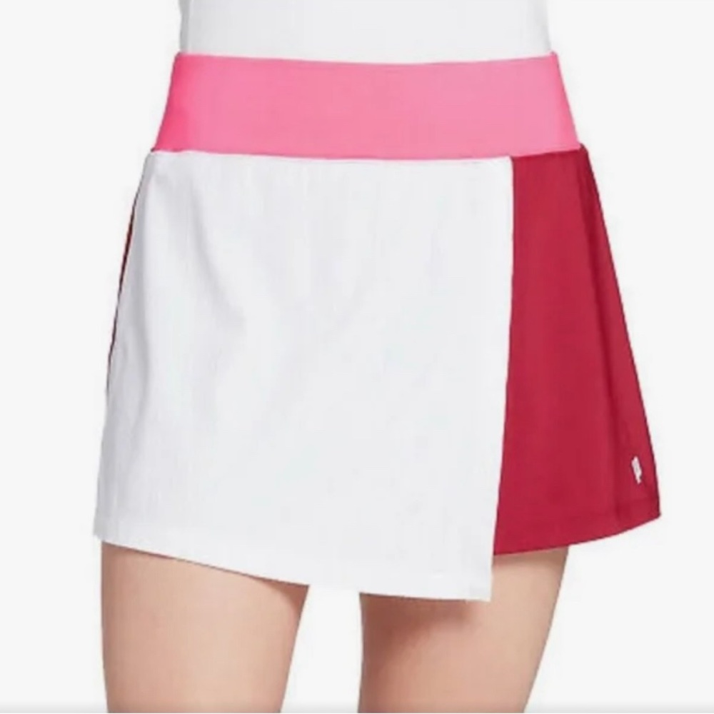 Prince: Women’s Tennis Colorblock Skort, Beet Red